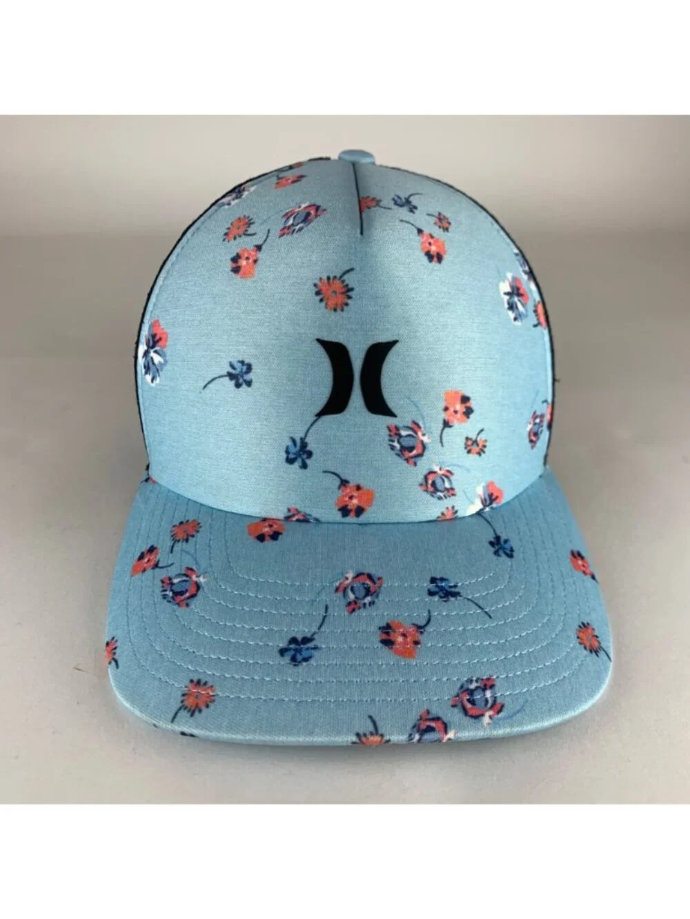 Hurley Unisex Blue Black Snapback Foam Trucker Hat